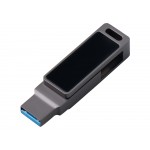 Флешка 32 ГБ USB Type-C и USB 3.0 с подсветкой лого Спинлайт