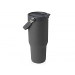 Термостакан Bronx объемом 900 мл из меди и переработанной нержавеющей стали, сертифицированной по стандарту RCS, с вакуумной изоляцией и крышкой с двойной функцией - Серый