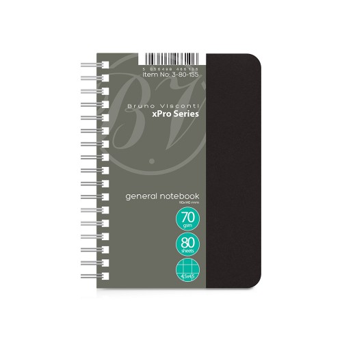 Бизнес - блокнот А6 (99 х 139 мм.) xPro 80 л., черный