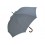 Зонт-трость 4132 Fop с деревянной ручкой, полуавтомат, серый