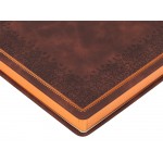 Ежедневник недатированный А4 Royal, коричневый с бронзовым срезом