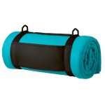 Плед Нежность с плечавым ремнем, светло-голубой