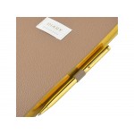 Ежедневник недатированный А5 Total beige с нашивкой, бежевый