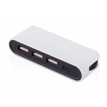 USB-хаб Hubix с коннектором 2-в-1 USB-C и USB-A, 2.0, белый