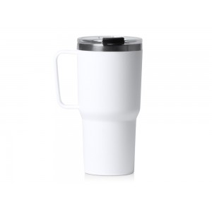 Термокружка Кенчер с двойными стенками из нержавеющей стали 304 и полипропилена, белый