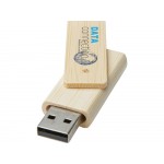 Rotate, USB-накопитель объемом 4 ГБ из бамбука, бежевый