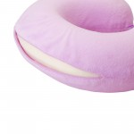 Подушка Basic из микрофибры с эффектом памяти U-shape, розовый