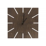 Часы деревянные Olafur квадратные, 28 см, шоколадный