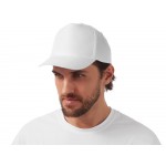 Бейсболка Poly 5-ти панельная 120 гр, белый (P)