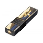 Ручка пластиковая шариковая Parliament, 0,7 мм, синие чернила, темно-синий/золотистый