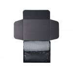 Подарочный набор с пледом, увлажнителем и попкорном, серый