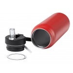 Термобутылка Хэйду с двойными стенками и корпусом из переработанной нержавеющей стали, красный