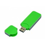 USB-флешка на 4 Гб в стиле I-phone, прямоугольнй формы, зеленый