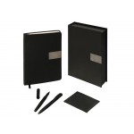 Подарочный набор Goethe с блокнотом А5, 2-мя ручками и картхолдером, черный