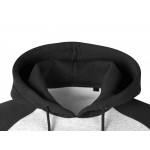 Толстовка с капюшоном Dublin мужская, черный/серый меланж