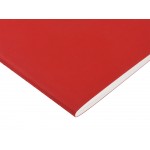 Тетрадь с каменной бумагой А5 Carrara 40 л., линейка, бордовый