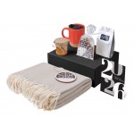 Подарочный набор c пледом, кружкой и вареньем, красный