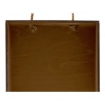 Подарочная коробка из фанеры Constellation 330х220х100 мм, фанера 6 мм, крышка на выдвижных пазах черная ЛХДФ 3 мм, бечевка