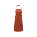 Фартук Andrea плотностью 240 г/м² с регулируемой завязкой на шее - Brick