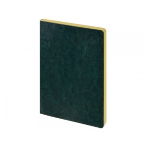 Ежедневник недатированный А5 Megapolis Nebraska Flex, зеленый с золотым обрезом (Р)