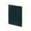 Ежедневник недатированный А5 Megapolis Nebraska Flex, зеленый с золотым обрезом (Р)