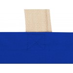Сумка для шопинга Steady из хлопка с парусиновыми ручками, 260 г/м2, синий