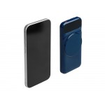 Магнитный беспроводной внешний аккумулятор со встроенными кабелями Мэни,быстаря зарядка, 10000 мАч, тёмно-синий