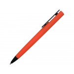 Ручка пластиковая soft-touch шариковая Taper, красный/черный