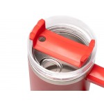 Термокружка Крэнстон с двойными стенками из переработанной нержавеющей стали, красный