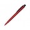 Ручка шариковая металлическая LUMOS M soft-touch, красный/черный