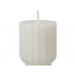 Набор свечей с гранями Vela, темно-серый, белый