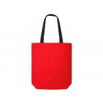 Сумка на молнии Zipper  Neo из хлопка 280 г c карманом на молнии спереди, красный