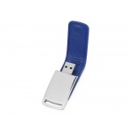 Флеш-карта USB 2.0 16 Gb с магнитным замком Vigo, синий/серебристый