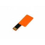 USB-флешка на 64 ГБ в виде пластиковой карточки, оранжевый