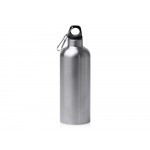 Бутылка LUWAK/ЛЮВАК из переработанной нержавеющей стали с карабином, серебристый