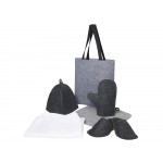 Банный набор с килтом Healing, мужской, серый