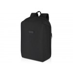 Рюкзак Luma для ноутбука с диагональю экрана 15 дюймов с защитой от кражи объемом 10 л из материала, переработанного по стандарту GRS - сплошной черный