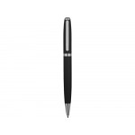 Ручка металлическая шариковая Flow soft-touch, черный/серебристый