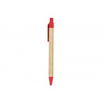 Блокнот А5+ ALANI с шариковой ручкой, крафтовый/красный