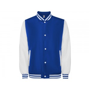 Бомбер утепленный California унисекс, королевский синий/белый