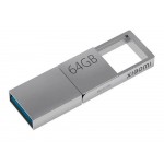 USB 3.0-флешка на 64 Гб с разъемами USB-A и Type-C, серебристый
