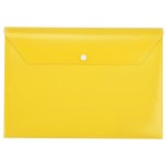 Папка-конверт А4 с кнопкой, желтый