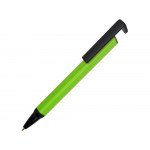 Ручка-подставка металлическая, Кипер Q, зеленое яблоко/черный