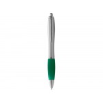 Ручка шариковая Nash, зеленый/серебристый, черные чернила