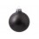 Стеклянный елочный шар Christmas bauble, черный металлик, с серебристым колпачком в черной коробке
