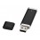 Флеш-карта Flat USB 2.0 на 4 Гб, черный