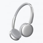 Беспроводные накладные наушники Stereo Light, BT 5.4, 300 мАч, cеребристый, Deppa