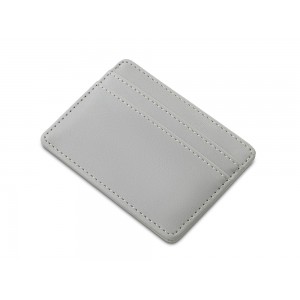 Картхолдер для двух карт и наличных денег с зажимом Crave, светло-серый