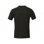 Borax Мужская футболка с короткими рукавами из переработанного полиэстера, сертифицированного согласно GRS - сплошной черный