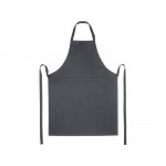 Фартук Andrea плотностью 240 г/м² с регулируемой завязкой на шее - Темно-серый